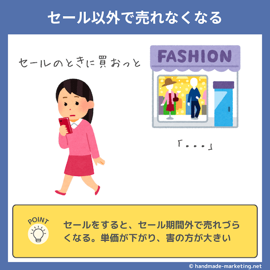 ハンドメイド作品を値引き/セールしてはいけない4つの理由